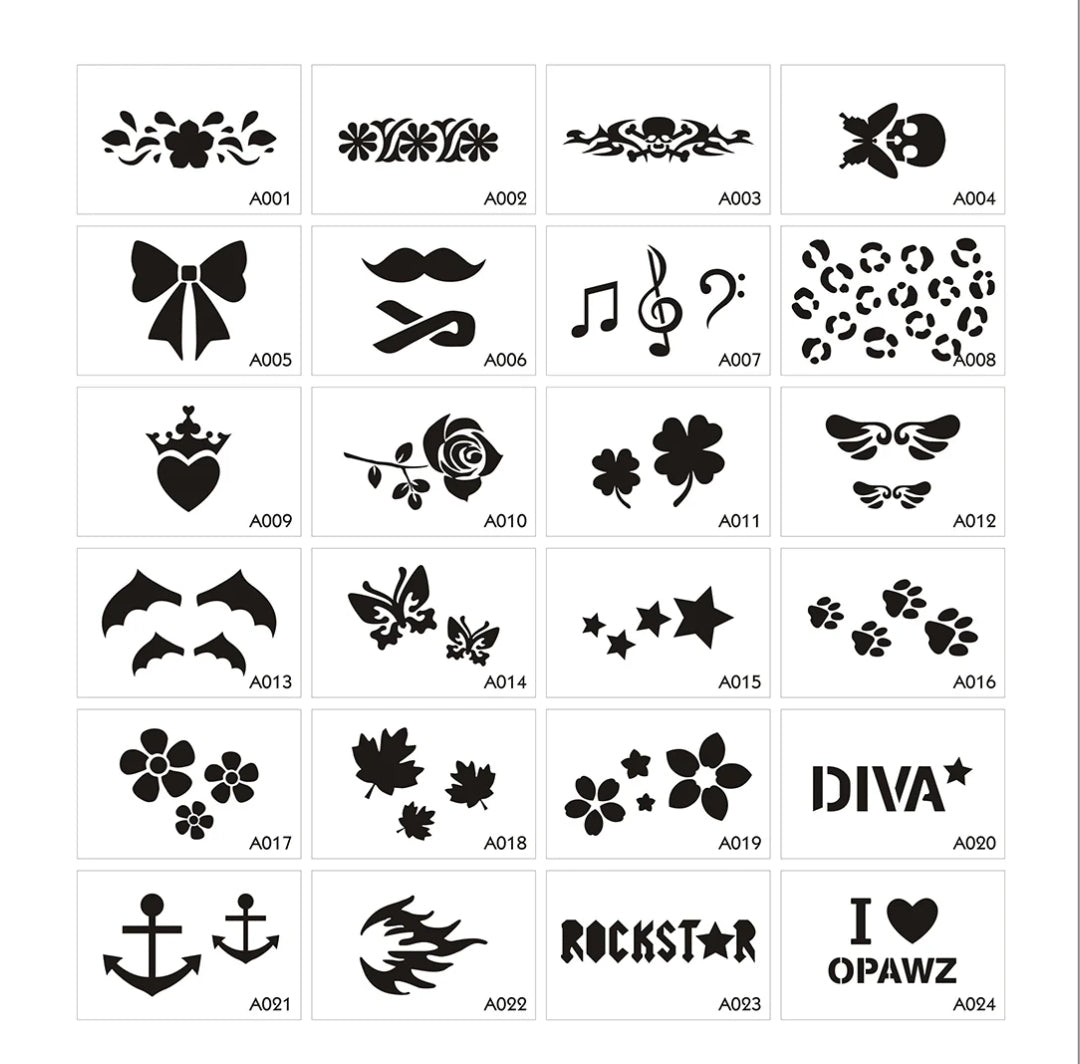 tattoo stencil set